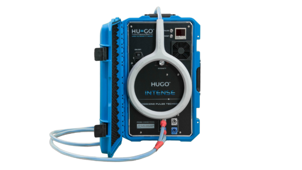 Hugo Intense machine with single loop applicator coil attached