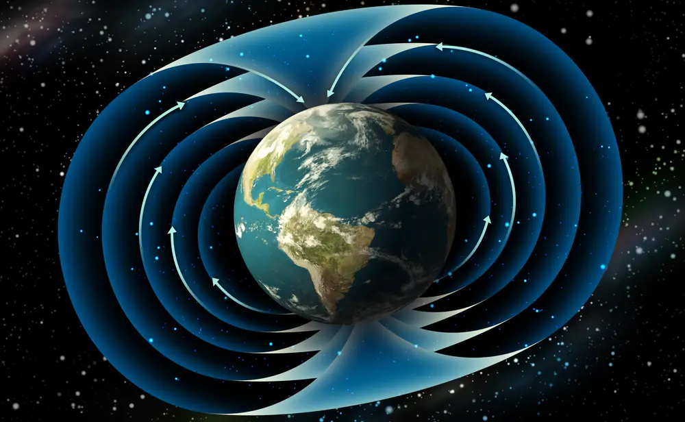 CGI of Geomagnetic fields and how the affect the earth