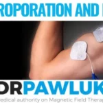 Flyer that states "Electroporation and PEMFs. Dr. Pawluk. Medical Authority on Magnetic Field Therapy"