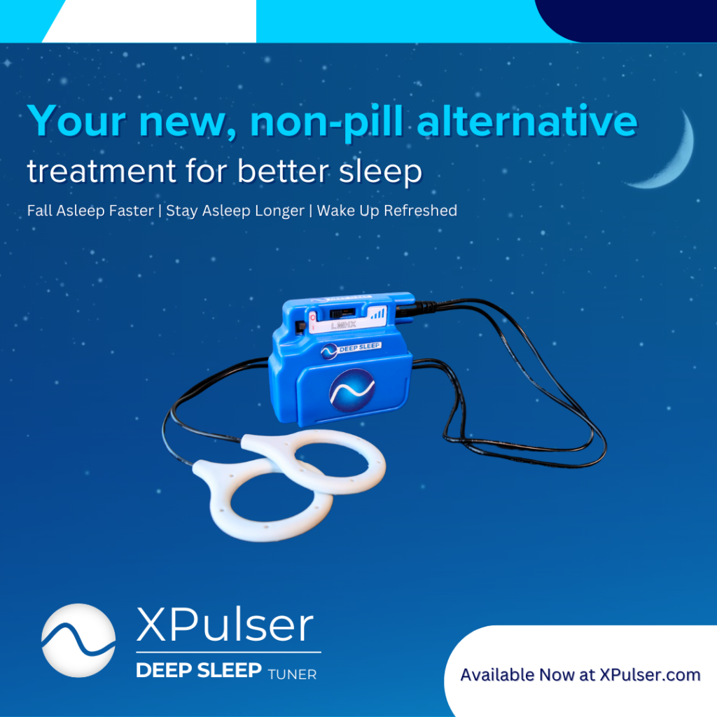 XPulser | Deep Sleep Tuner | Sleep better with XPulser | PEMF Therapy for sleep | Your new, non-pill alternative | Fall asleep faster | Stay awake longer